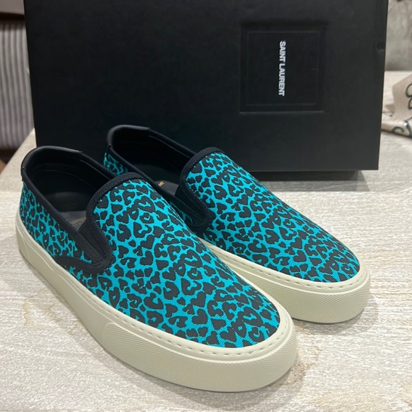 Saint Laurent Unisex Leopard Slip On - Picture 2 of 11